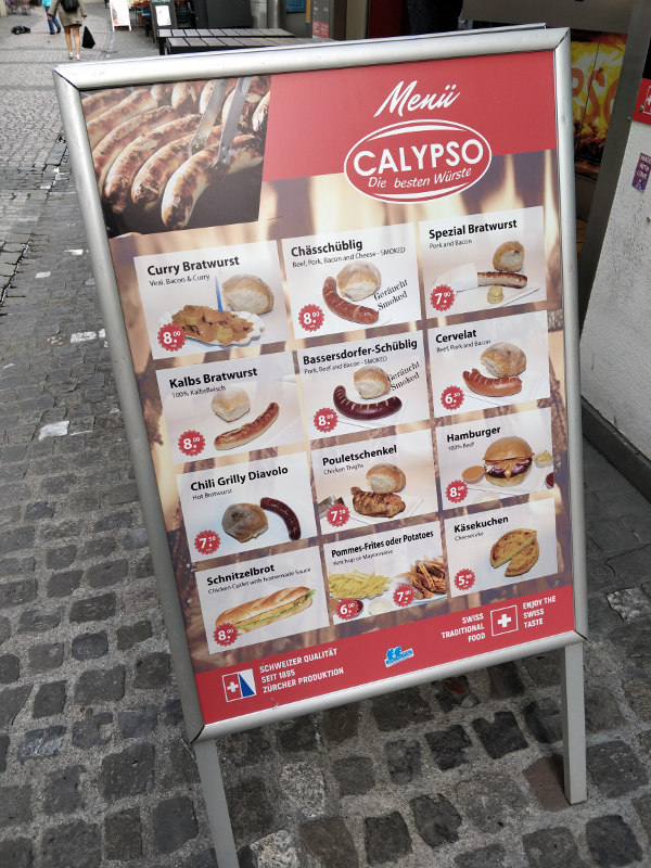 zurich hintataso ravintola