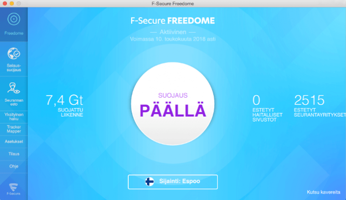 F secure Freedome VPN kokemuksia