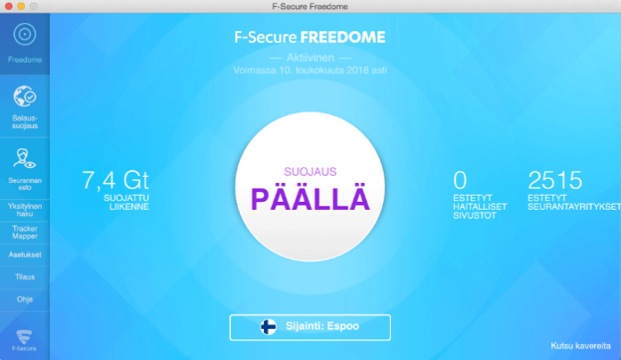 download the last version for apple F-Secure Freedome VPN 2.69.35